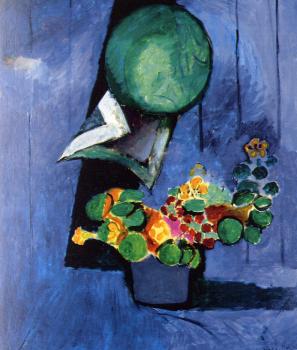 Henri Emile Benoit Matisse : flowers and ceramic plate